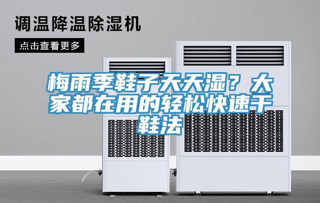 梅雨季鞋子天天湿？大家都在用的轻松快速干鞋法