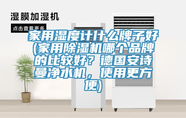 家用湿度计什么牌子好(家用杏仁直播app最新版下载哪个品牌的比较好？德国杏仁直播净水机，使用更方便)