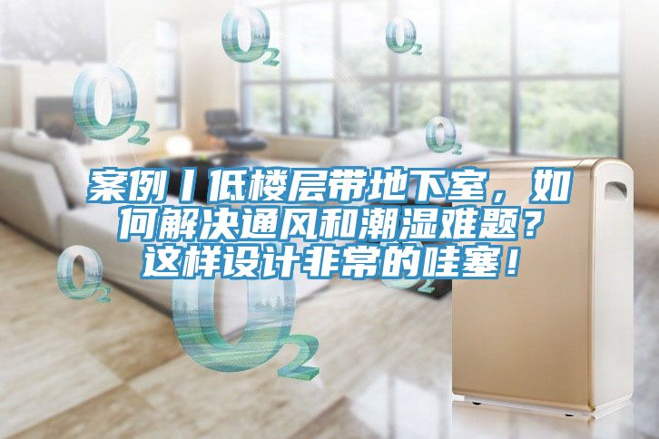 案例丨低楼层带地下室，如何解决通风和潮湿难题？这样设计非常的哇塞！