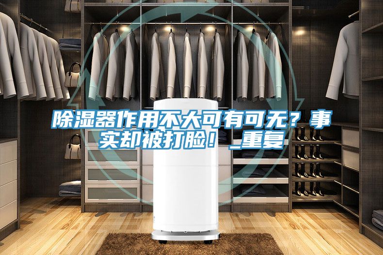 除湿器作用不大可有可无？事实却被打脸！_重复
