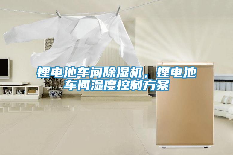 锂电池车间杏仁直播app最新版下载，锂电池车间湿度控制方案